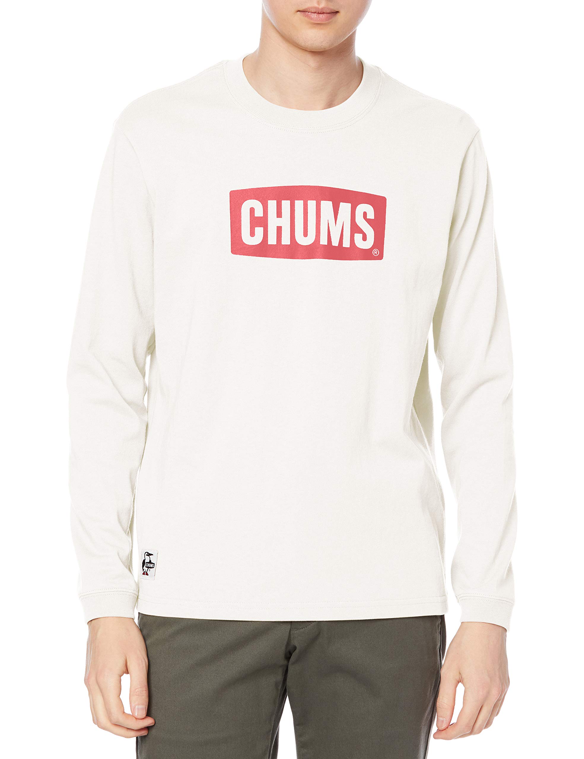 

Shirt CHMS Logo White x Red XL [CHMS] L/S T-Shirt Men s