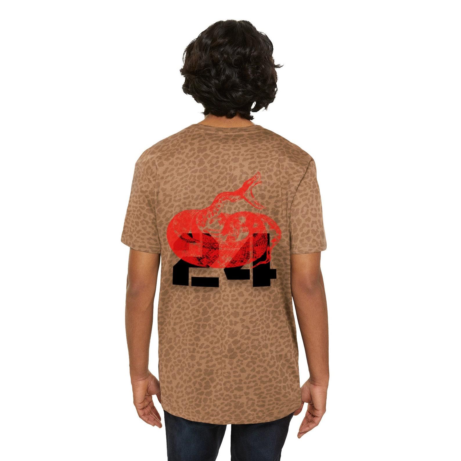 Black Mamba Jersey T-shirt: Animal Print Number 24 Shirt L