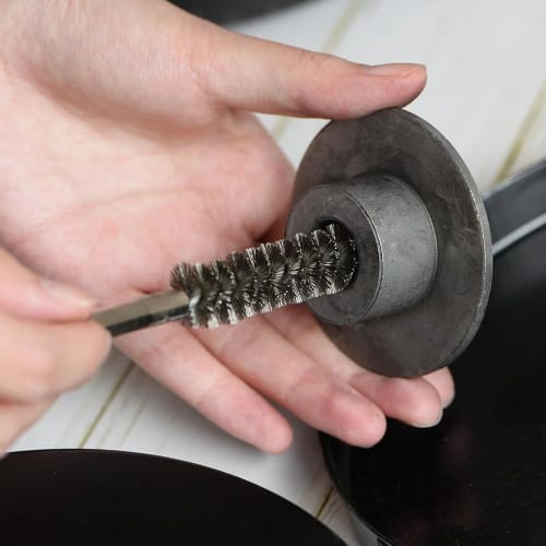 LEONTOOL Wire Brushes, 6.35mm Hex Shank, Set of 8, Stainless Steel Bore Brushes, Diameter 8, 9, 10, 11, 13, 15, 17, 19mm, Pipe Brush, Power Drill Brus