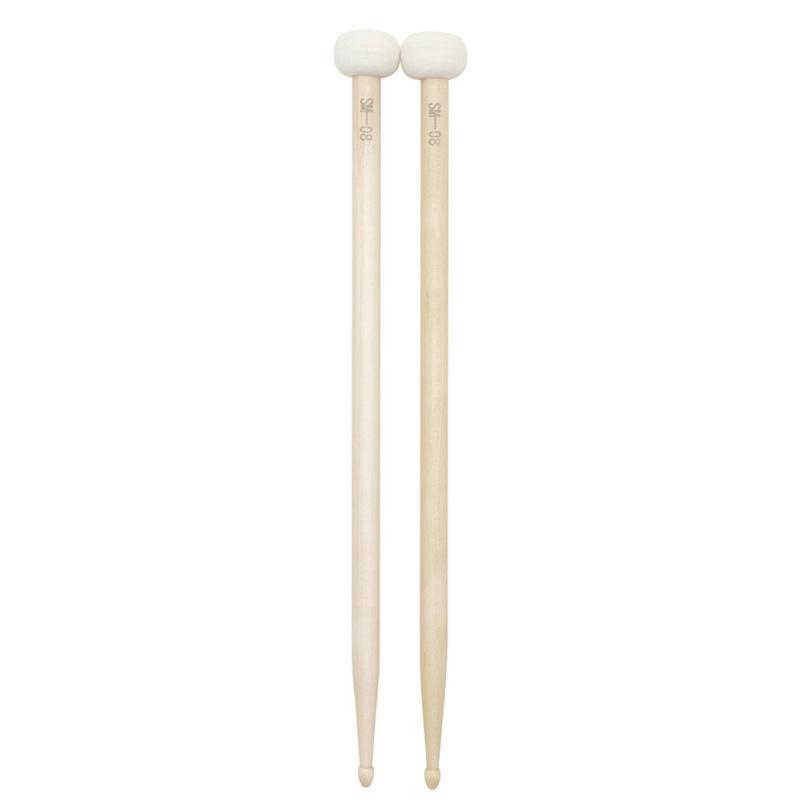 1 Pair Colorful Timpani Drumsticks Felt Head Drum Sticks Percussion Instrument Practice Playing
