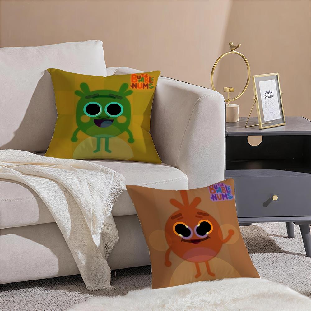 THE Bumble Nums Humble Cushion Cover Anti-dustmite Pillowcase Invisible Zipper Silky Short Plush Sofa Cushion Cover