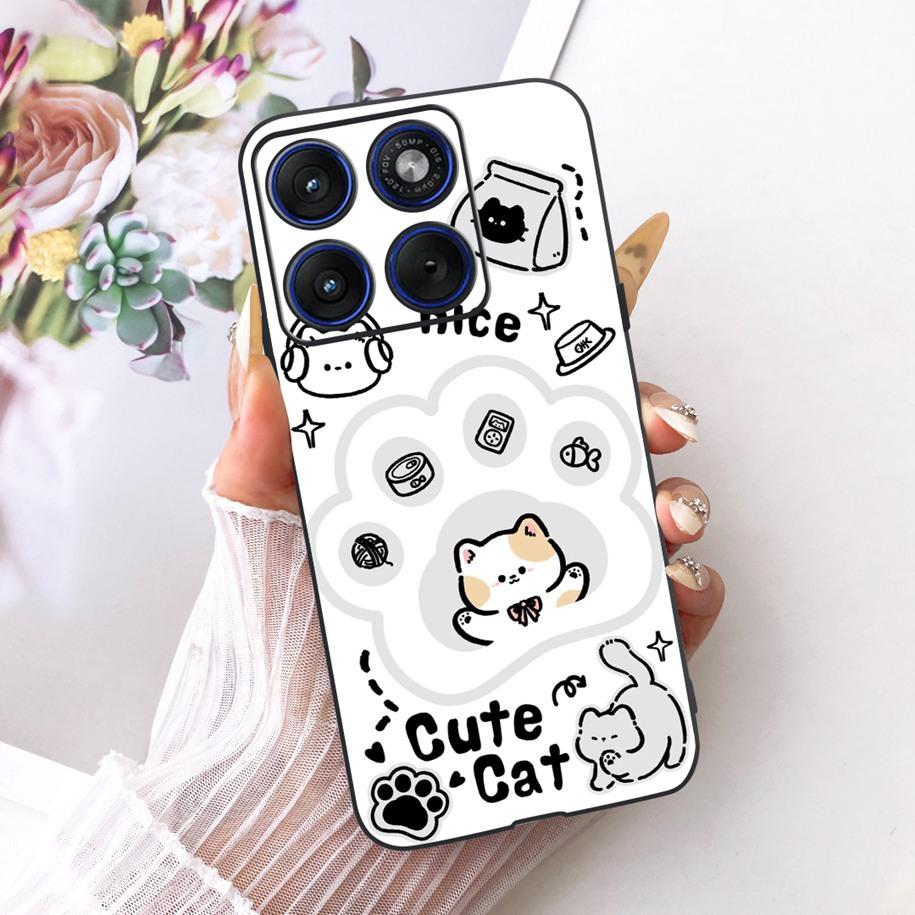 6.7" For Motorola Edge 70 Phone Case Luxury Dragon Cartoon Cover Soft Black Silicone Shell For Motorola Edge70 Moto X70 Air Etui
