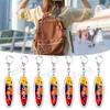 Fashion Surfboard Beach Keychains for Accessories Jewelry Miami Santa Monica San Diego Creative Keyrings Charm Friends Gifts