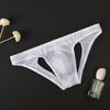 U-konvexe Herren-Taschenshorts Durchsichtige V-Thongs Atmungsaktive Briefs mit Loch am Rücken  Männlich