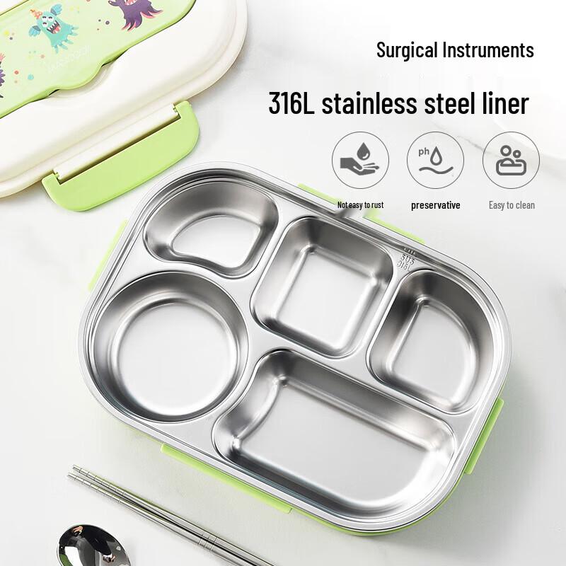 

MAXCOOK 316 Stainless Steel Multi-compartment Lunch Box