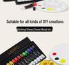 Acrylic Paint Set: 12 or 24 Colors in 12ml or 60ml, Waterproof, Hand-Painting DIY Kit