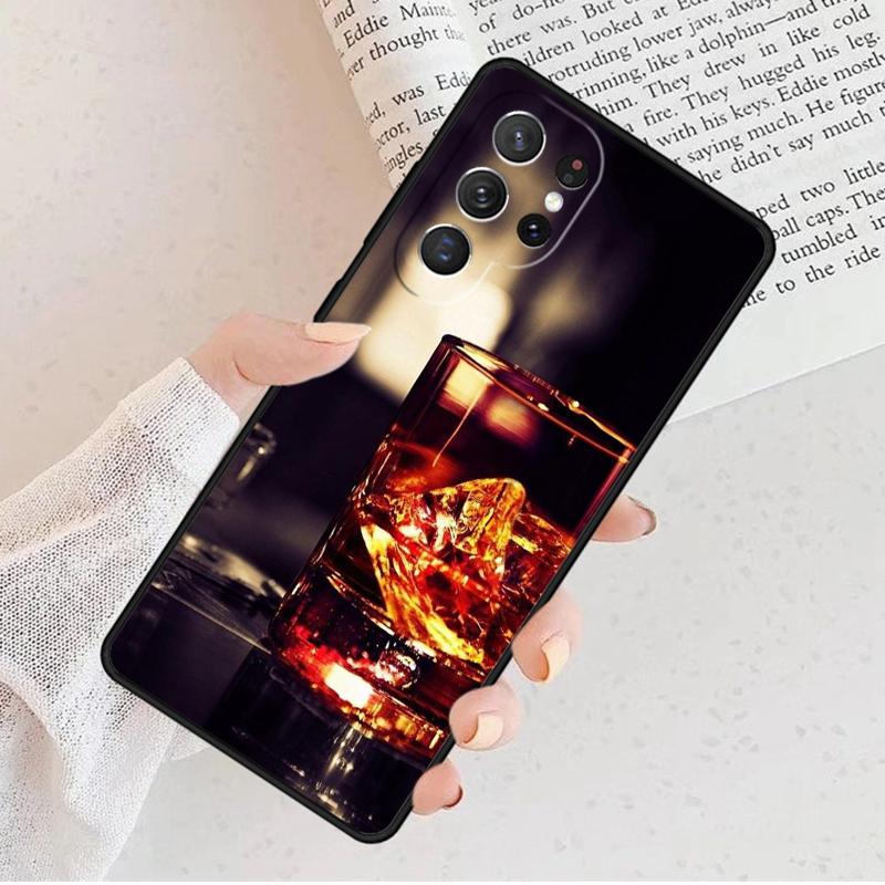 Cigar Whiskey Ice Drink Phone Case For Samsung Galaxy S25 S25 S23 S30 S30 S8 S21 S20 FE S24 S22 Note 10 20 Plus Lite Ultra Lite