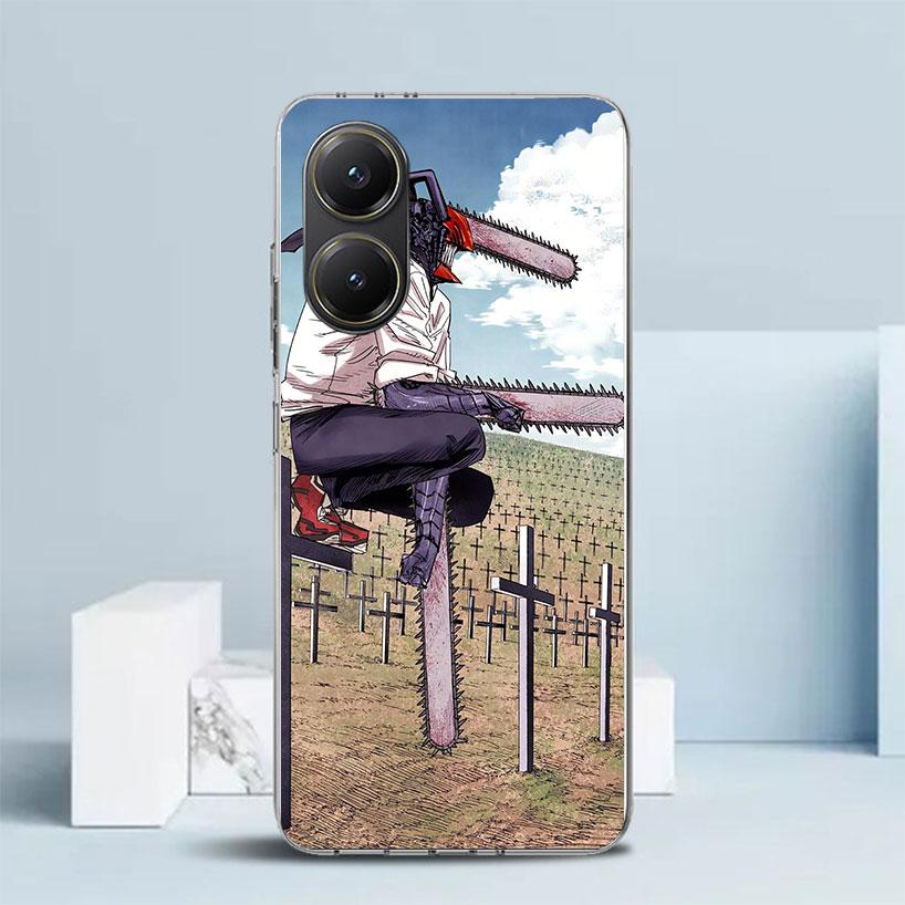 C-Chainsaw Mans Denji Phone Case For Xiaomi Poco F7 Ultra X5 X6 X7 Pro M7 Redmi 15C 15 13C 13 12C 12 10C 10 10A 9 9C 9A 9T Cover