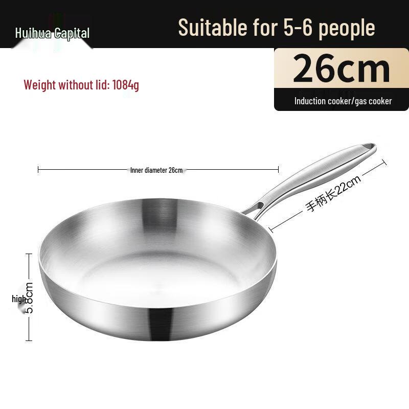 HUIHUADU 26cm Non-coated Non-stick Skillet