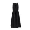 VEROMODA Pure Cotton Beaded Neck Tie-Waist A-Line Dress