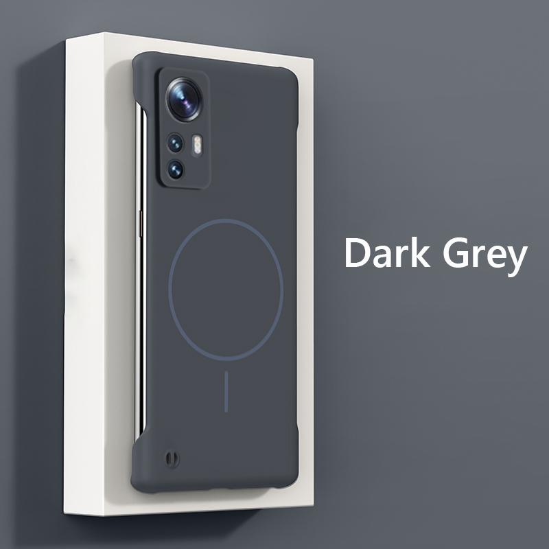 For  Frameless Magnetic Wireless Charging Phone Case For Xiaomi 12 Pro 12X Xiaomi12 Pro G Slim Hard Back Cover