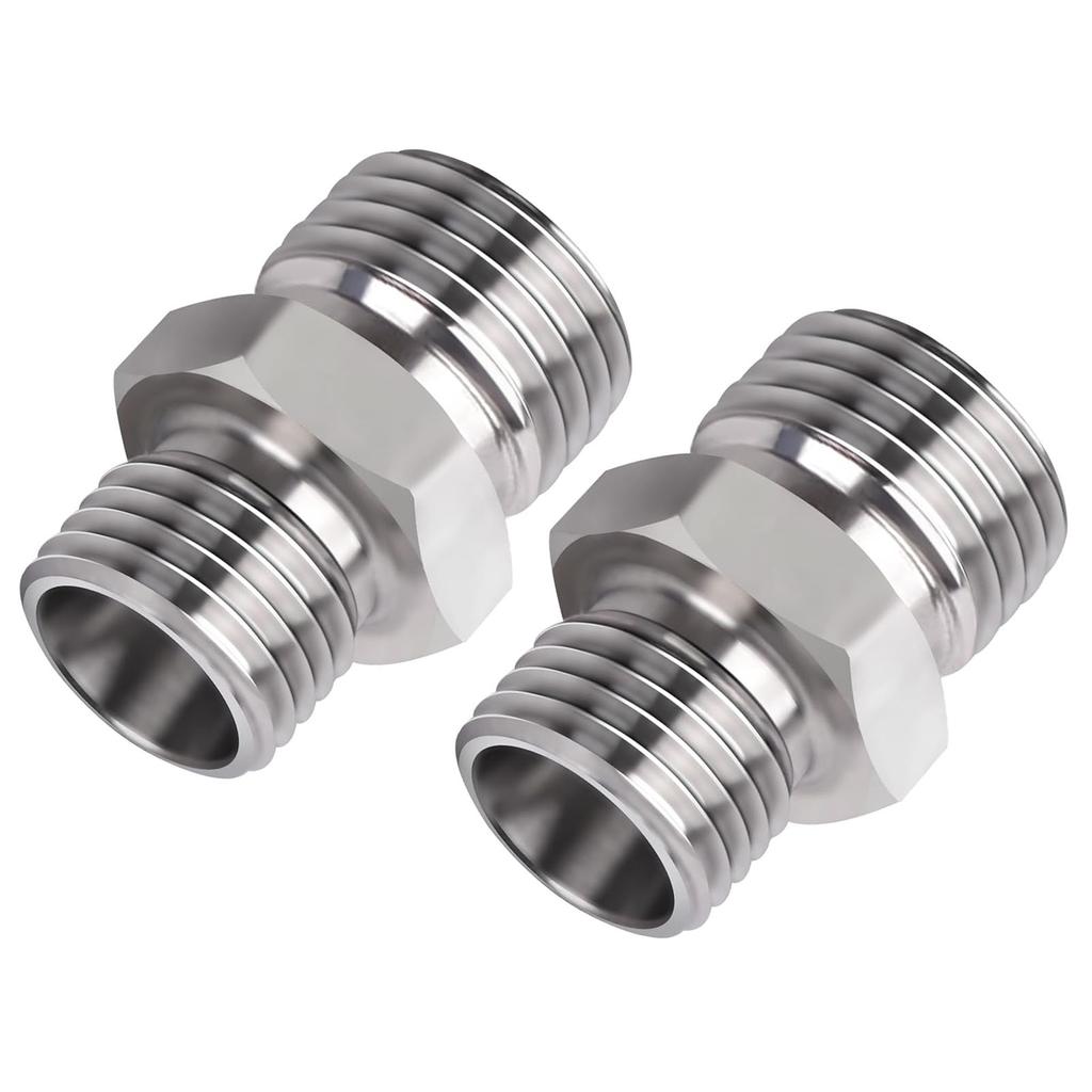 2 stk M14 til M16 Slangekobling Egnet for AGT Liten Gravemaskin Hydraulikkslange Gjengekobling