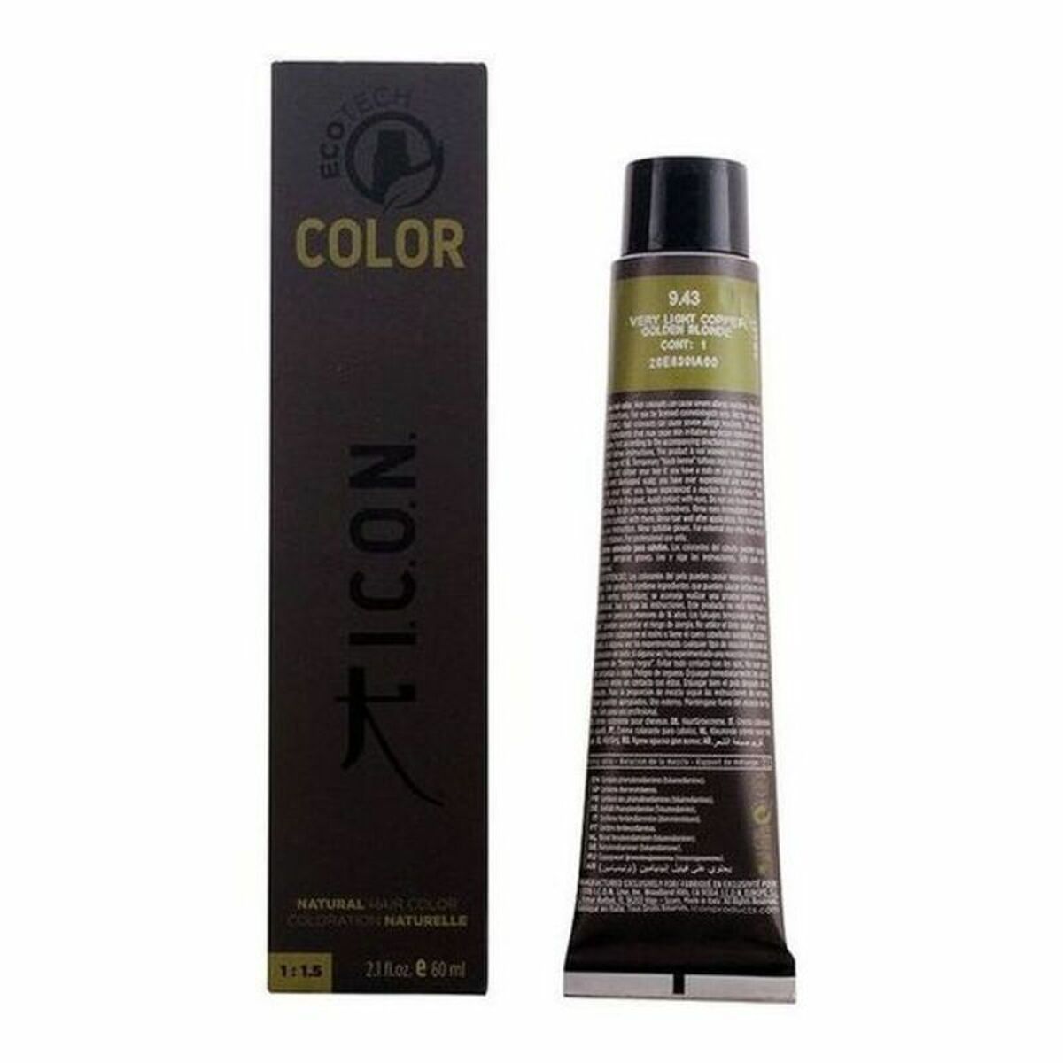 

Ecotech Color Icon Крем-краска. 8436533672780 № 9.0-рубио муй кларо 60 мл TU прозрачный