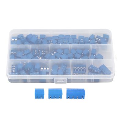 100 Piezas Conector de Bloque de Terminal de Tornillo para Montaje en PCB 2 Pines 3 Pines 4 Pines 10A 300V Paso de 5mm para