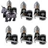MOC Středověké Vojenské Stavební Kostky Elfský Bojovník Ork Rohan Gondor Rytíř Sada Postav Zvířecí Armáda Zbraň Luk Kuše Hračka