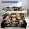 3pcs Custom Name Genshin Impact Set,Includes 1 Duvet Cover and 2 Pillowcases,All-season Bedroom Decor