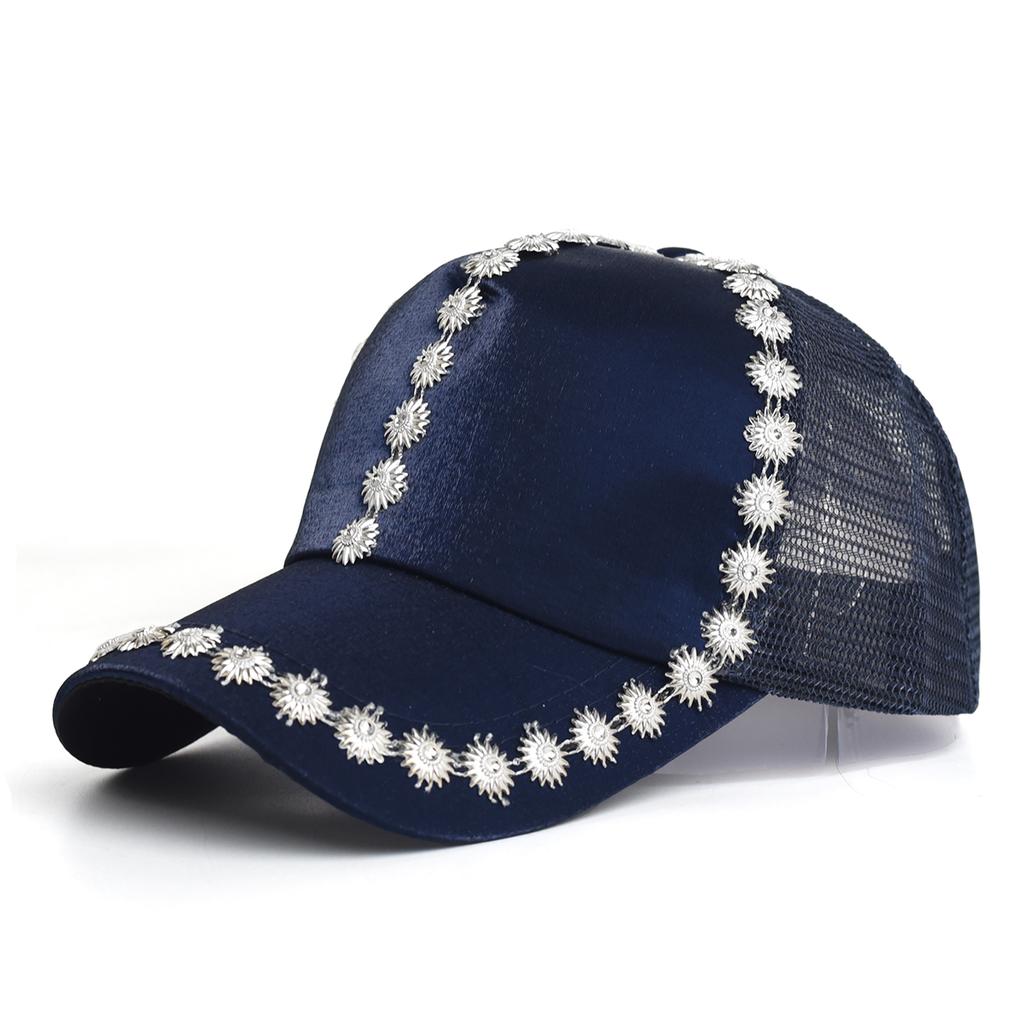 Women's Baseball Cap Fashion Rhinestone Personality Street Hip Hop Caps For Female Summer Outdoors Sun Visor Hat Adjustable