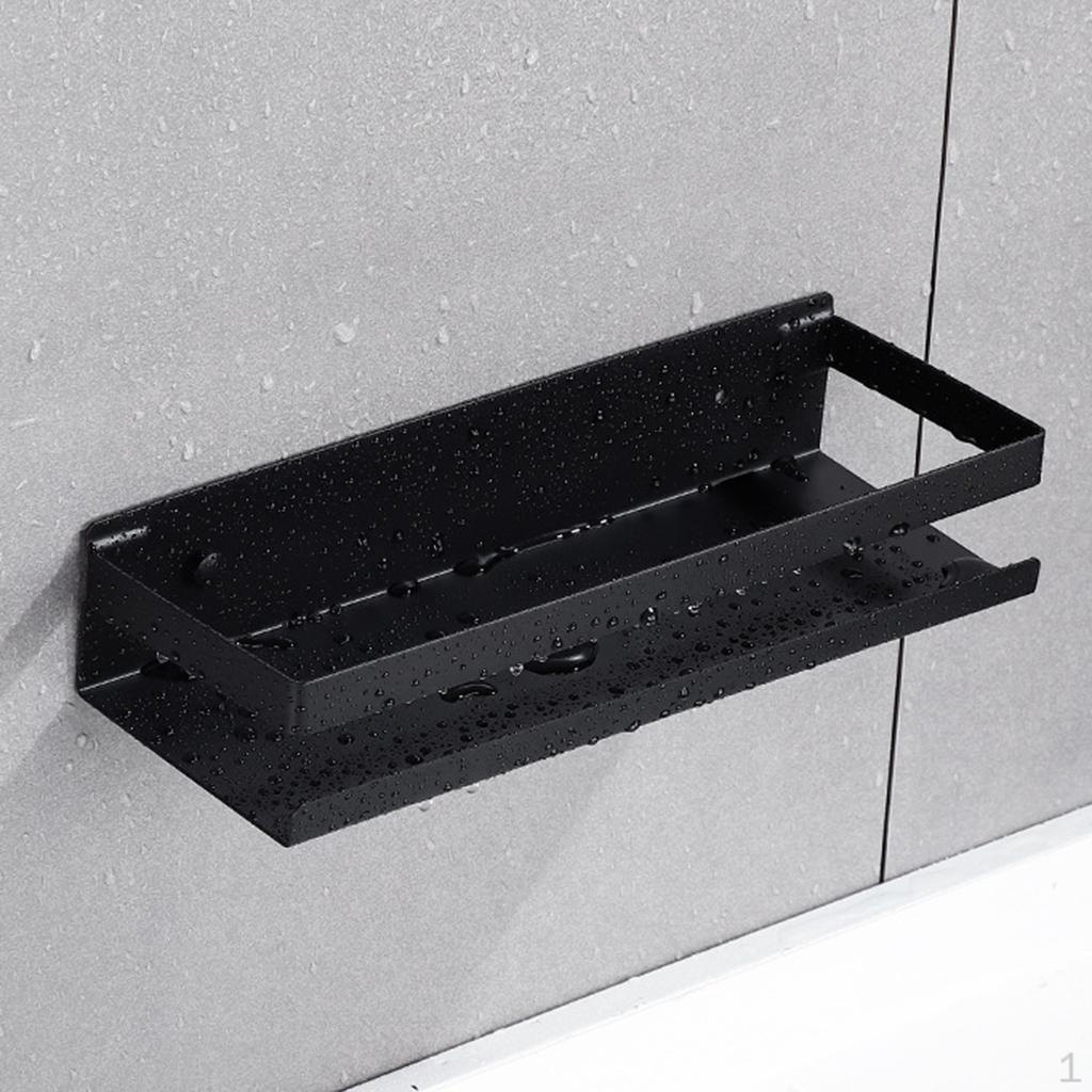 Bathroom Accessories Modern Matt Black Corner Shelves Kitchen Wall Shelf Shower Bath