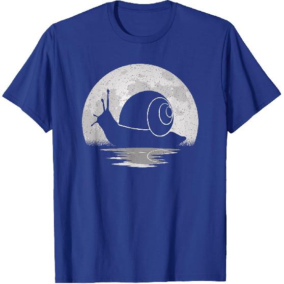 Snail Moon Vintage Snail Lover Men Women Kids T-Shirt