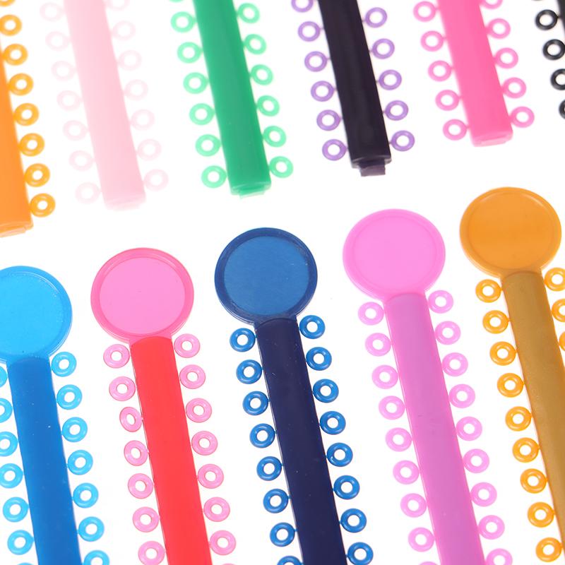 Ortodontyczne Aparaty Elastyczne O-Ringi Ligatury V-Ties Gumki Medyczne