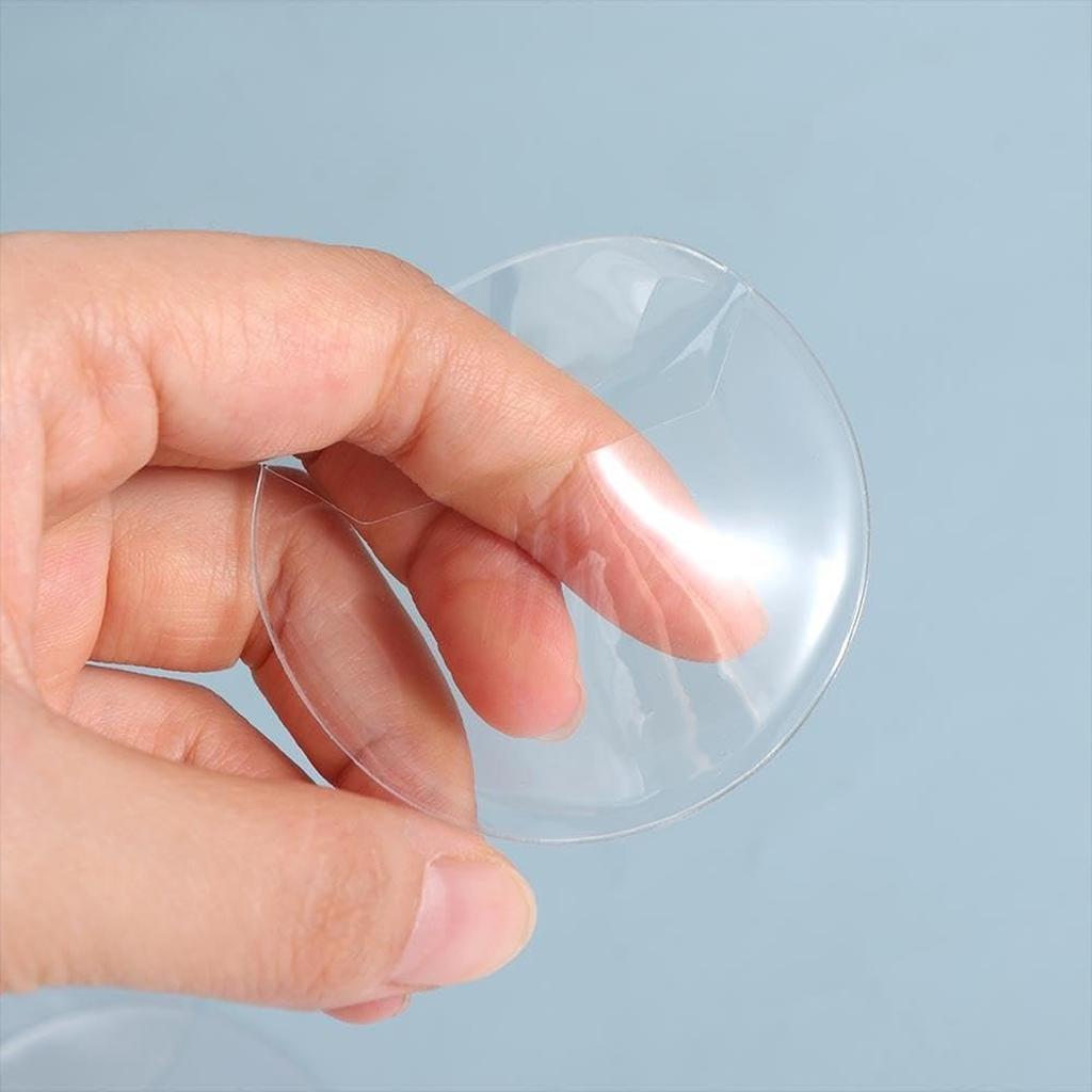 AAGWW 20-teilige Emblem-Schutzhülle, Klar, Passend für Embleme bis 58mm, Verhindert Herausfallen und Schützt Blumen