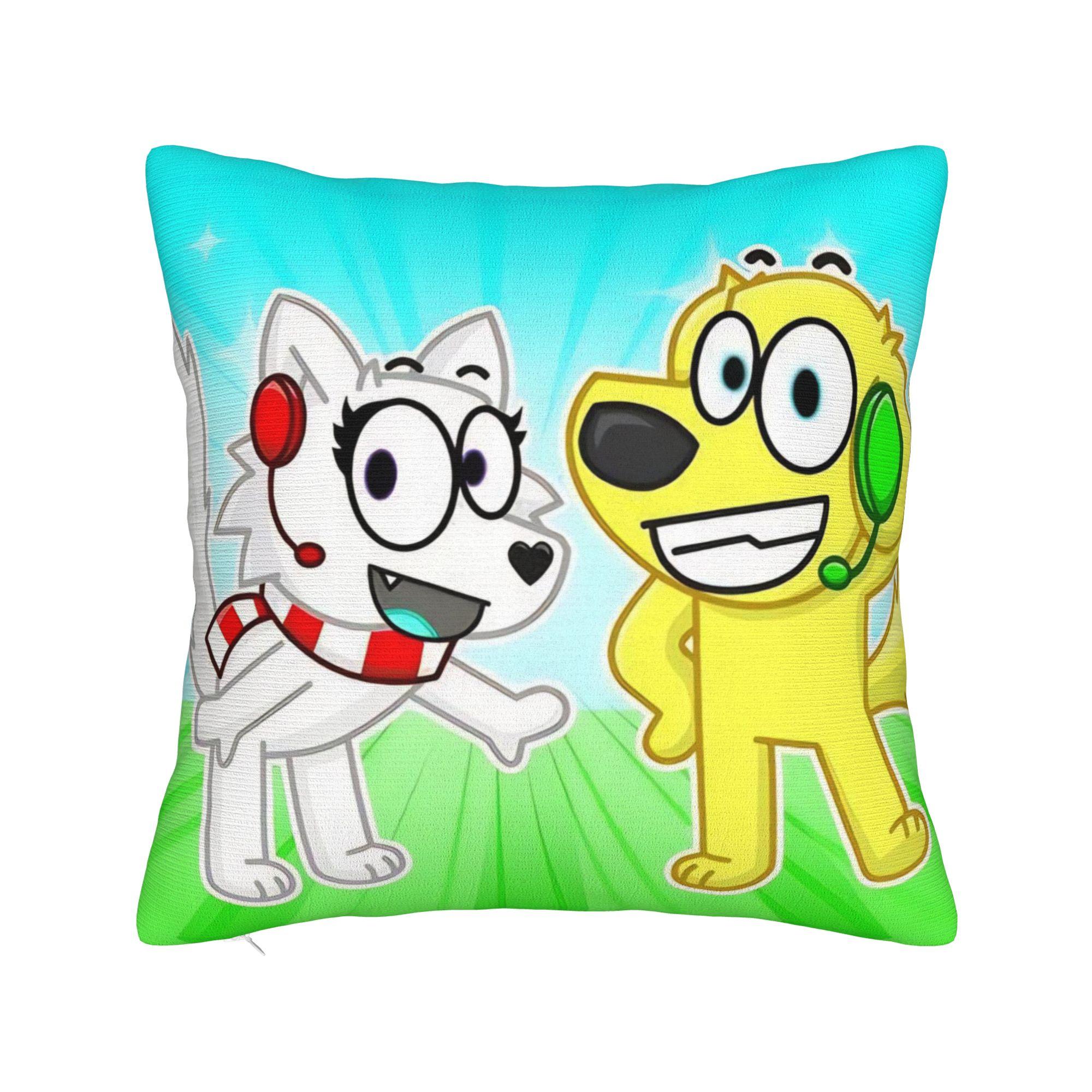 

Tylers And Snowi Gaming Pillowcases Merch Printed Cushion Cover Decorations Throw Pillow Case Cover Home Multi Size 20x20Inch