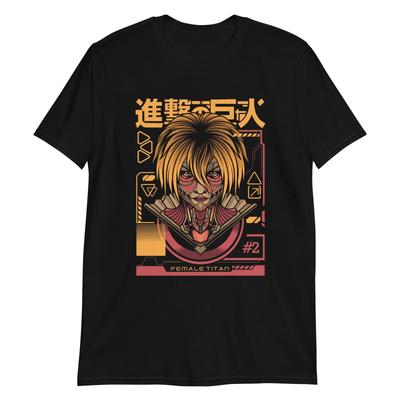 Titan Unisex T-Shirt, Anime Manga, Attack On Titan, Graphic Japan Tokyo Comic