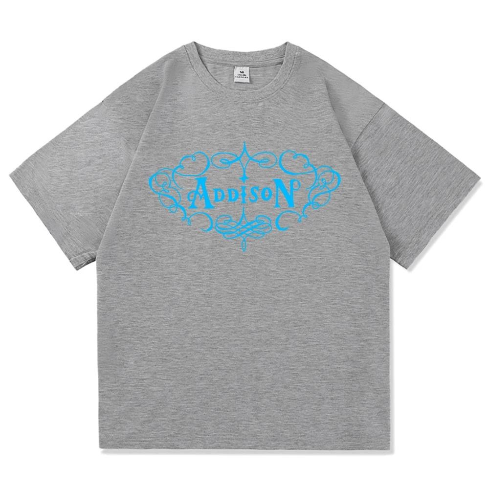 Addison Rae New Album Poster Print TShirt Fashion Men Women Cotton Fashion Harajuku Highstreet Top Oversized Casual Summer Tee