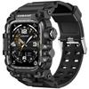 LUJING Σχεδιασμός Κιτ Τροποποίησης Για Apple Watch Σειρά 11 46mm 45mm 44mm Θήκη Ανακατασκευής Λουράκι Σιλικόνης Για iWatch Ultra 3 49mm 10 9 8 7 6 SE 5 4 Βραχιόλι