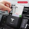 1Pcs Car Badge Air Outlet Storage Box Phone Glasses Organizer For Tesla Model 3 Model S Model X Model Y Roadster Bonina Coil