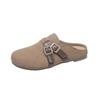 Retro style lazy bag head slippers women wear spring new soft-soled lazy half-drag versatile shoes