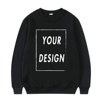 2026 Nova Moletom Sem Capuz Unissex Personalize Seu Logo Gola Redonda Suéter Moda Casual Masculino Feminino
