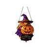 Halloween Gothic Hanging Decorations with Witch and Pumpkin Motifs for Indoor Outdoor Party Decor