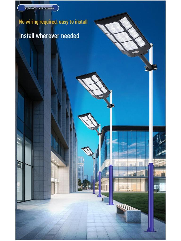 Bentley-Style Solar Street Light: Waterproof Outdoor LED with Motion Sensor