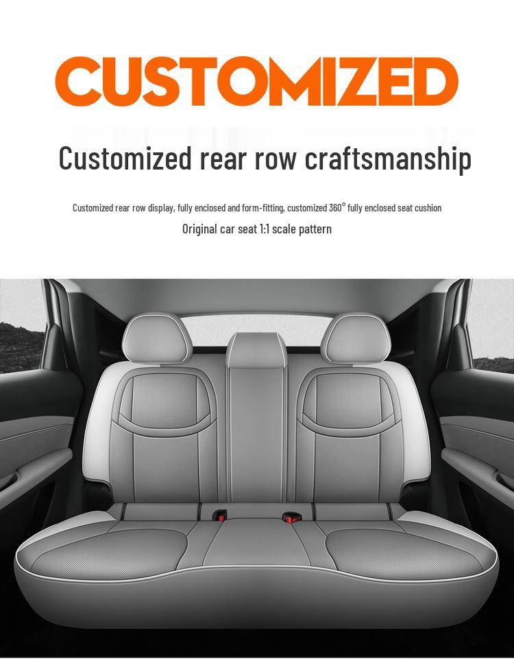 XPeng MONAM03 Leather Car Seat Cushion Set - Universal All-Season Full Coverage for Five Seats
