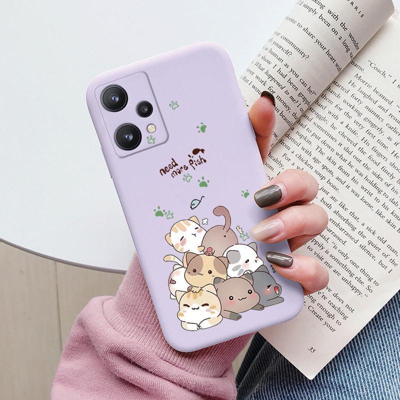 For Realme 9 4G Case Realme 9 Pro Plus Cover Cute Cartoons Painted Soft Silicone Phone Case For OPPO Realme 9 4G 9 Pro+ Fundas