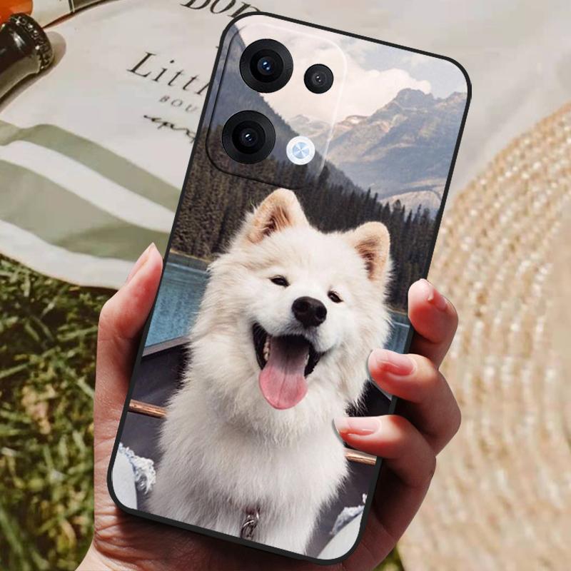 For Oppo Reno 13 Pro Case Black Silicone TPU Soft Phone Cover for Coque ppo Reno13 Pro 13Pro 5G Protective Back Shells Fundas