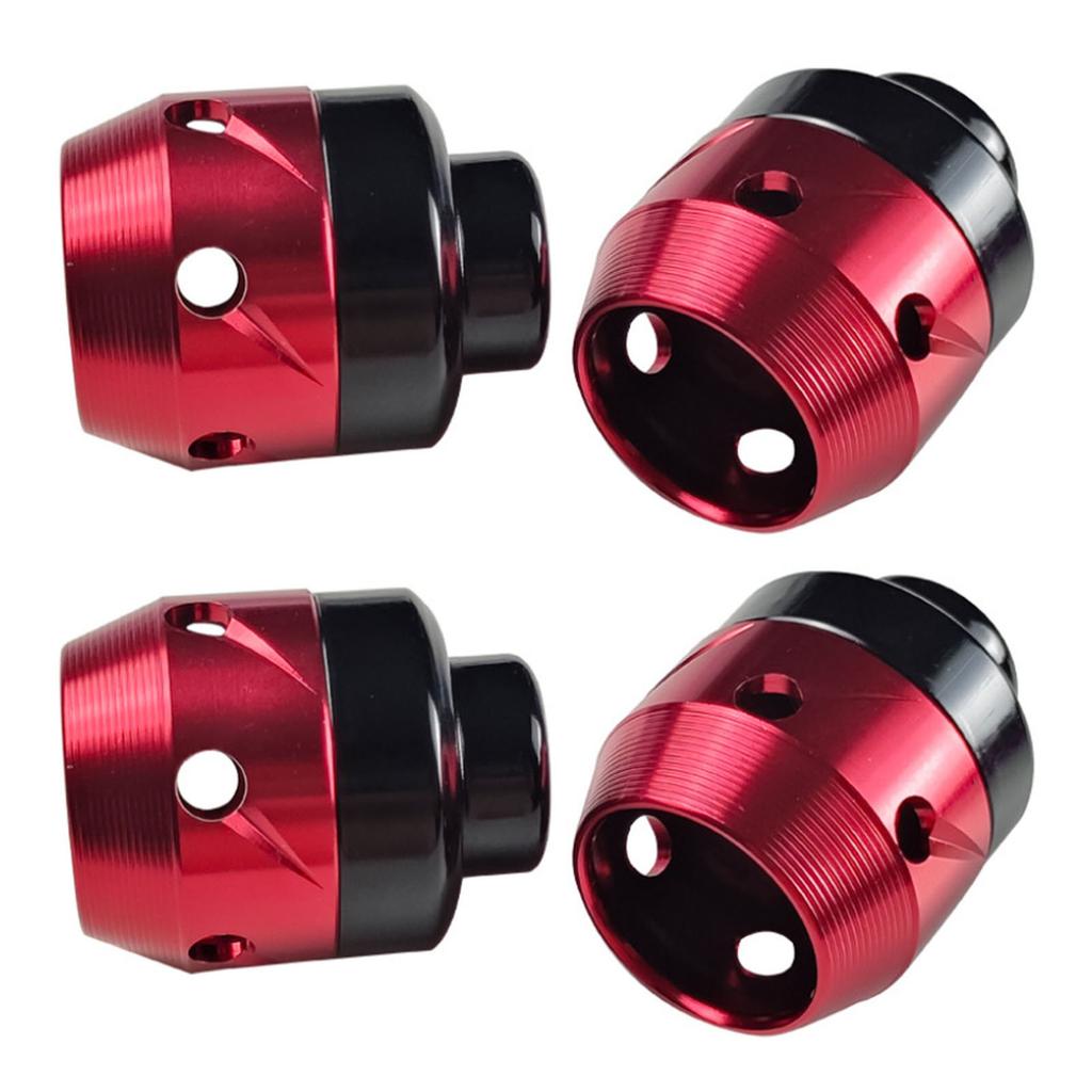 Motorcycle Front Fork Frame Slider CNC Aluminum Alloy Front Fork Frame Sliders Wheel Crash Protector Red