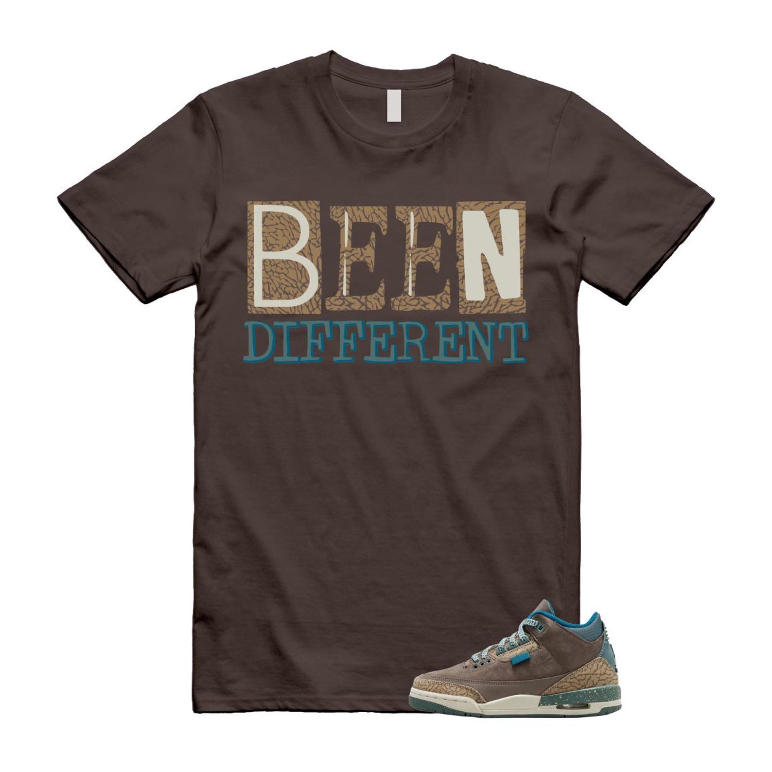 3 We Outside Olive Grey Green Abyss Khaki Sea Glass Brown T Shirt Match BEEN XL
