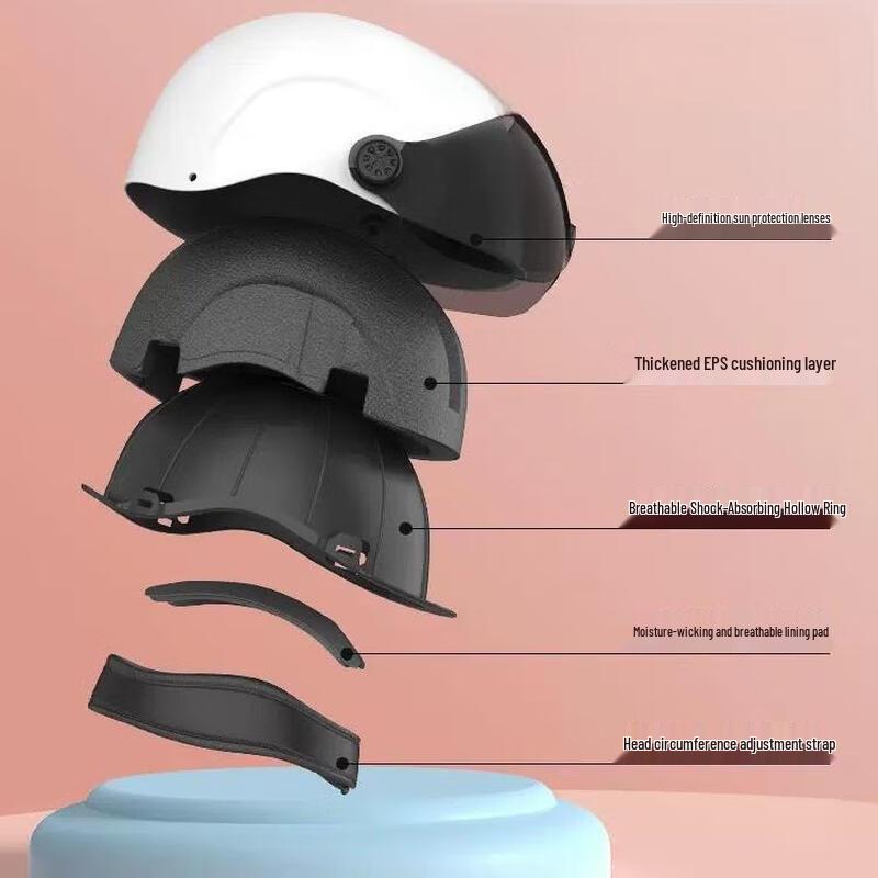 Women's Electric Bike Helmet with Sun Visor
