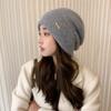 Big Head Circumference Knitted Wool Hat Winter Hat Women's Ear Protection Warm Headgear Fashion Versatile Stacking Hat