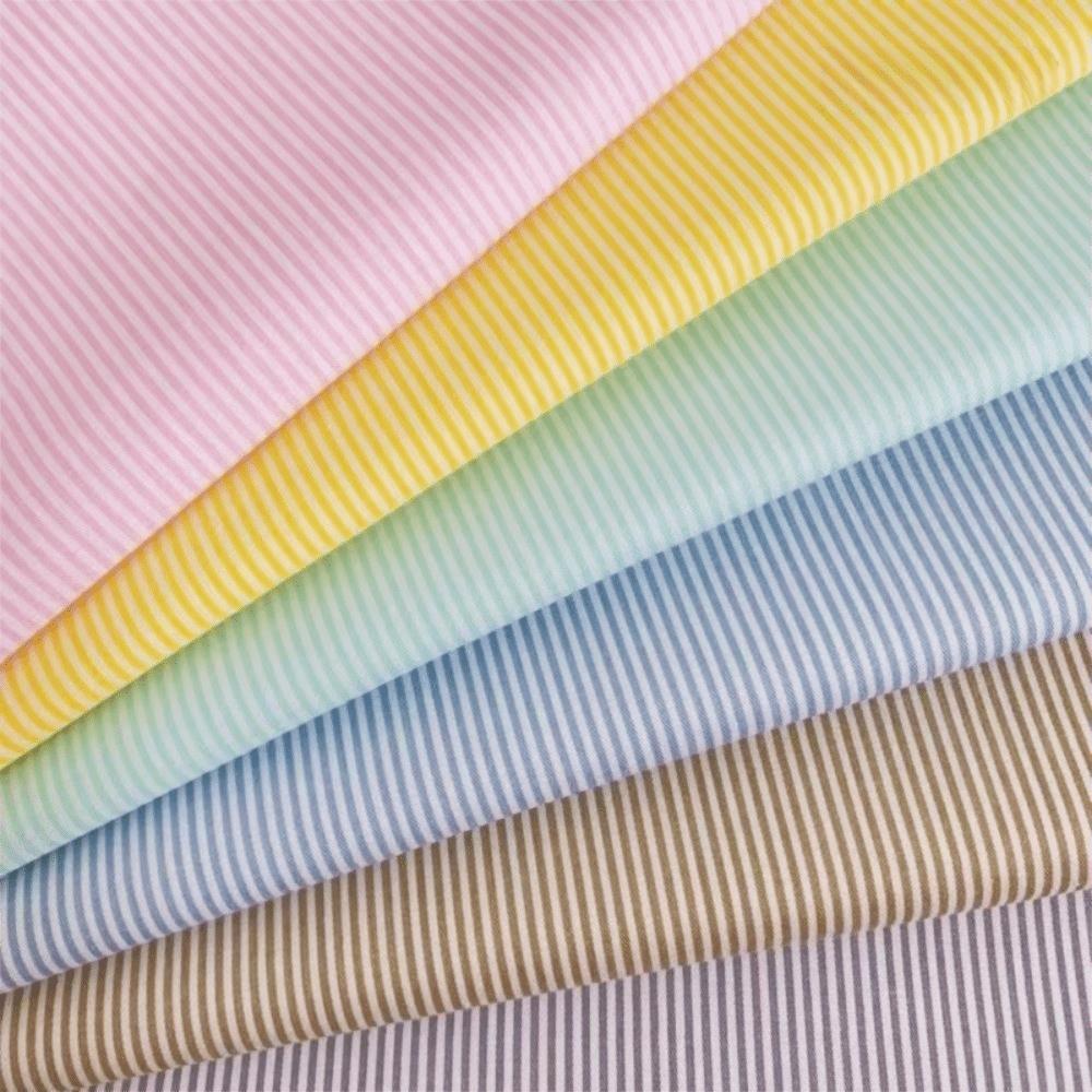 Simple 160cm*50cm Special Cotton Twill Handmade DIY Tablecloth Fruit Color Pinstripe Printed Fabric Clothing Material