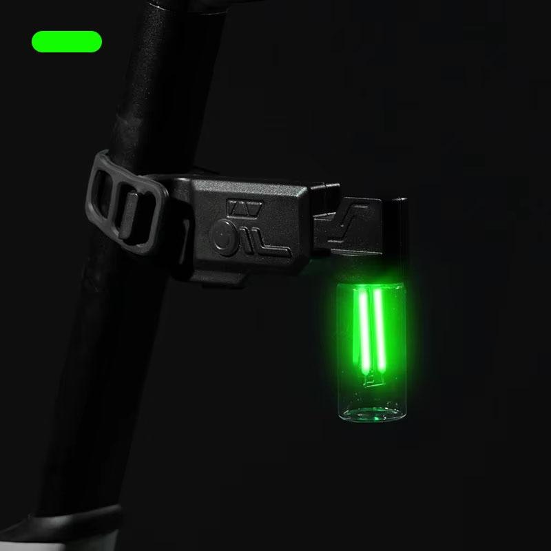 

Bike Tail Light Night Riding USB Rechargeable Bicycle Lights 3Modes Ultra Bright LED for Road Mountain Bicycle Cycling Accessory зелёный