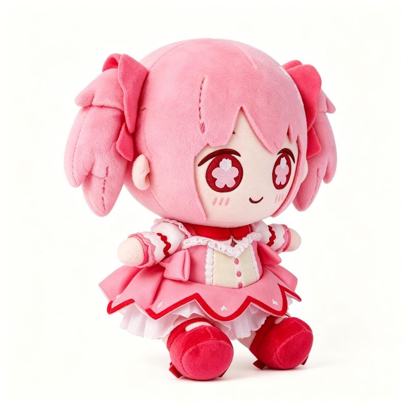 Puella Magi Madoka Magica Plush Doll Madoka Kaname Soft Stuffed Anime Character Toy For Home Decoration Collection Anime Fans