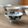 Japanese Ceramic Rice Bowl Set High Foot Soup Bowl Single Round Dishware for Home Use