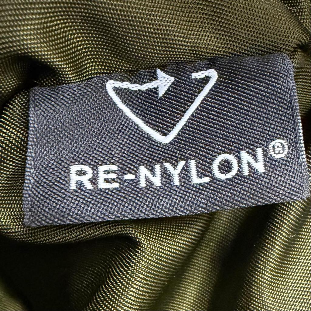 Excellent PRADA Sling bag Triangle logo Re-Nylon khaki recycled polyamide Used