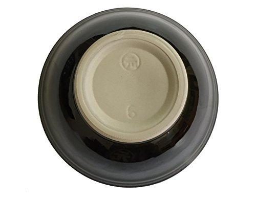 Motoshige Keramik, Iwami Ware Mörser und Stößel, Größe 9 (28 cm Durchmesser, rutschfester Boden), Oribe-Stil, Hergestellt in Japan. Verfügt über eine Silikonbasis, um zu verhindern