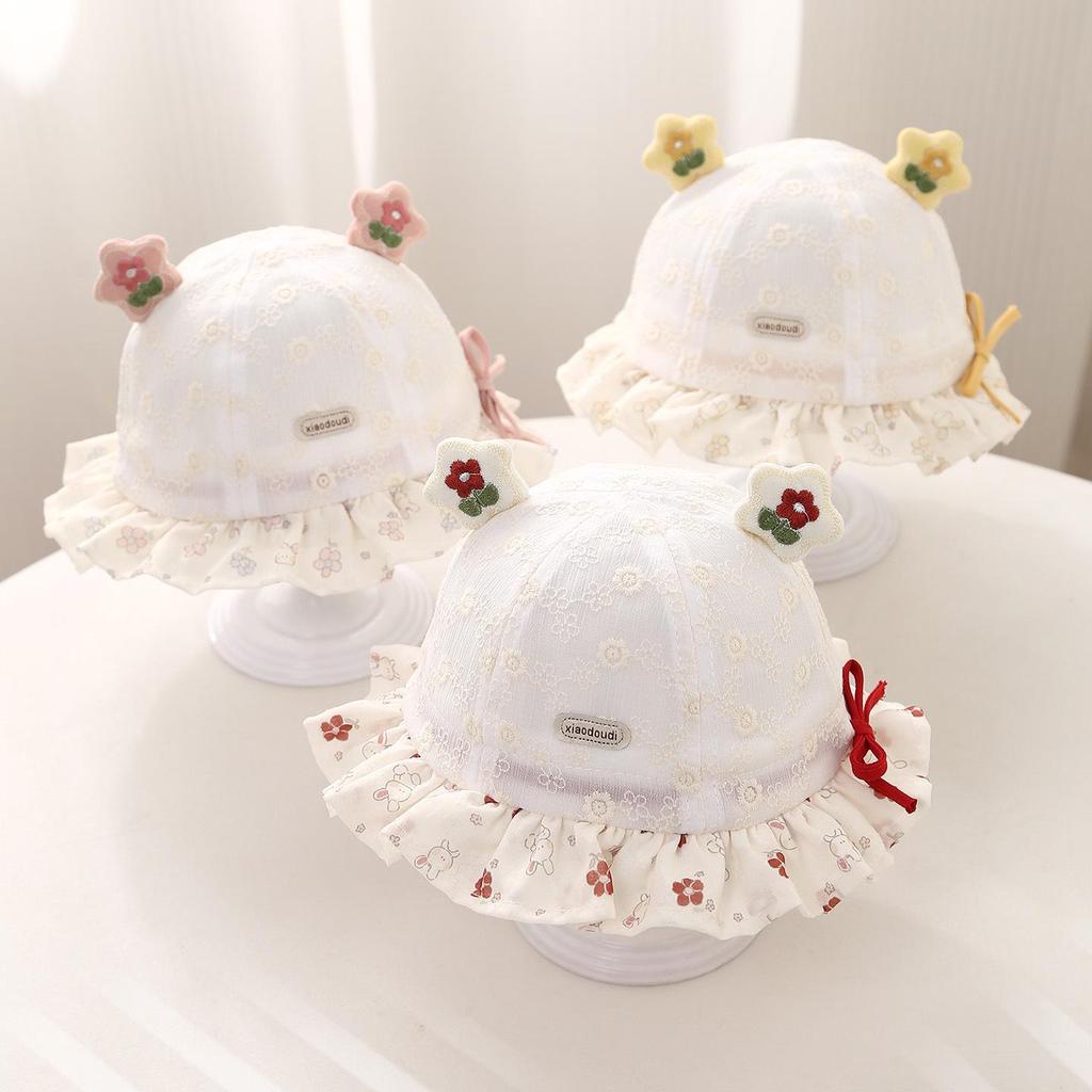 Infant Toddler Lace Sun Hat - Princess Style for Spring and Summer