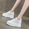 Height-increasing Women's Shoes On Sunday, New Casual Thick-soled Muffin and Wedge Heel Flat-bottom Mesh Single Shoes