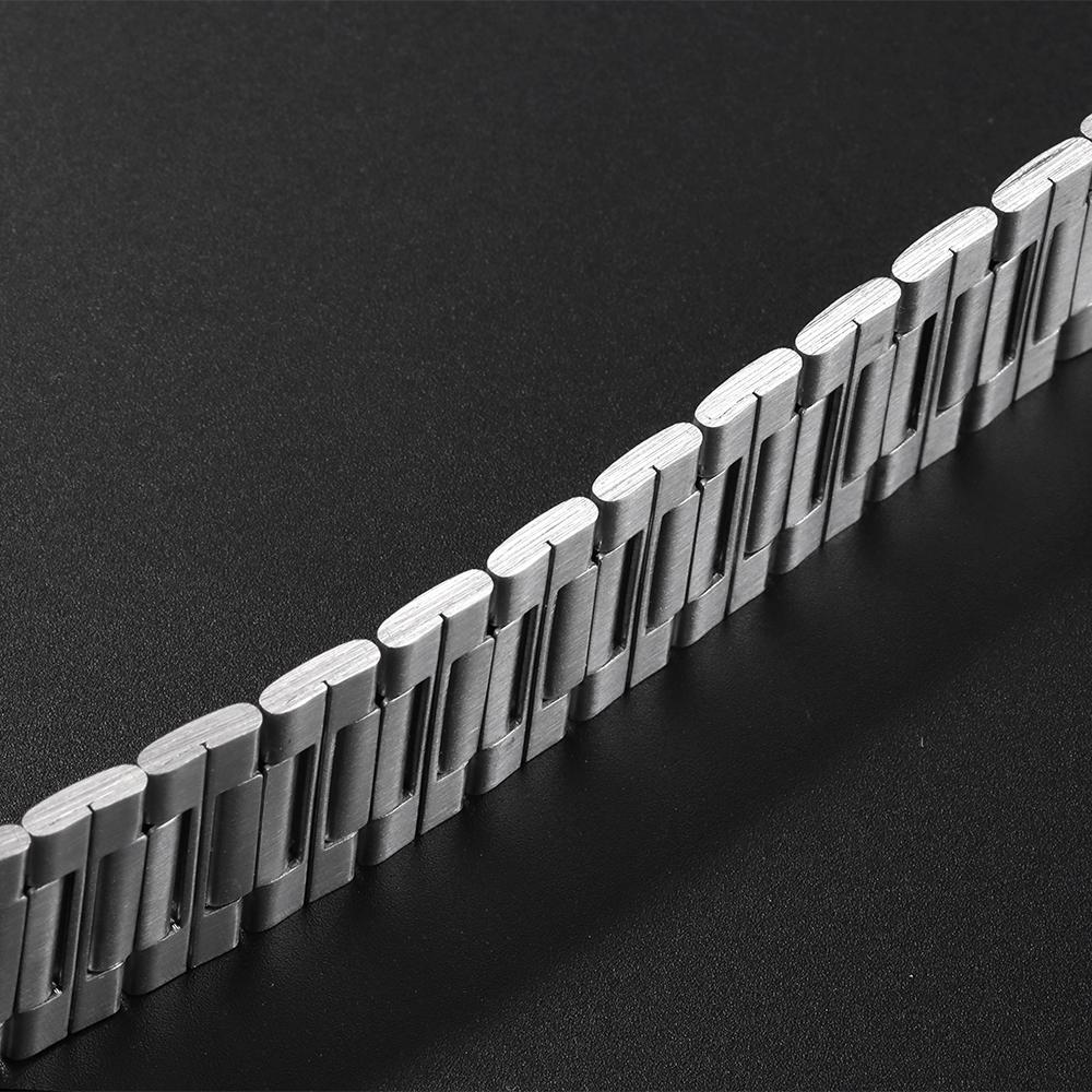 22mm Uhrenarmband für Casio für Seiko für Huawei Ersatz-Uhrenarmband Metallarmband Silber Edelstahlarmband für Herren Damen